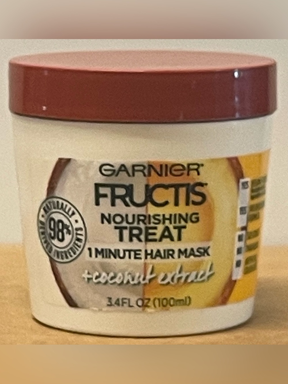 ✴️3/$15✴️ Garnier Fructis Nourishing Treat 1-Minute Hair Mask - 3.4 fl oz